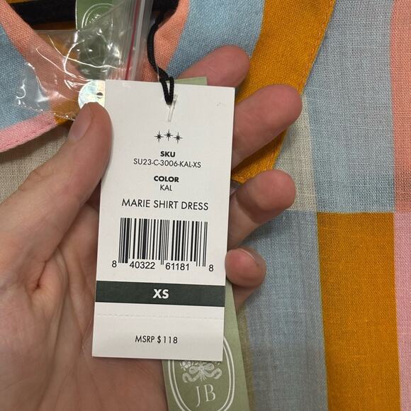 NWT Julia Berolzheimer x Hermoza Marie Shirt Dress in Kaleidoscope - Size XS - Picture 8 of 10